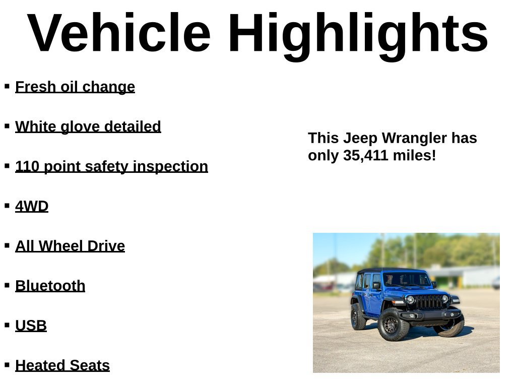 Used 2023 Jeep Wrangler Unlimited Sport AWD/4WD image 35