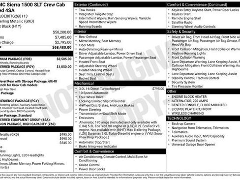 New 2026 GMC Sierra 1500 SLT w/ SLT Premium Package AWD/4WD image 37