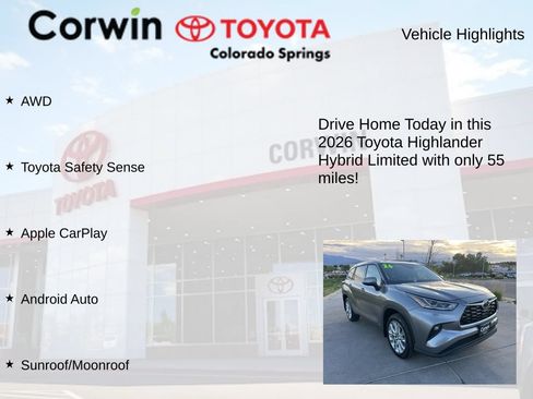 Used 2026 Toyota Highlander Limited AWD/4WD image 7