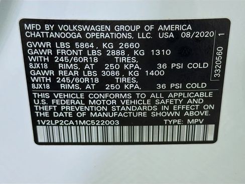 Used 2021 Volkswagen Atlas SE AWD/4WD image 32