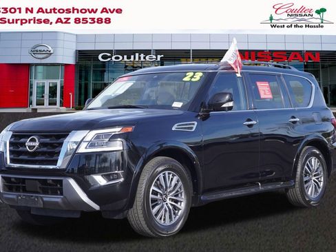 Certified 2023 Nissan Armada SL w/ Captain's Chairs Package image 1