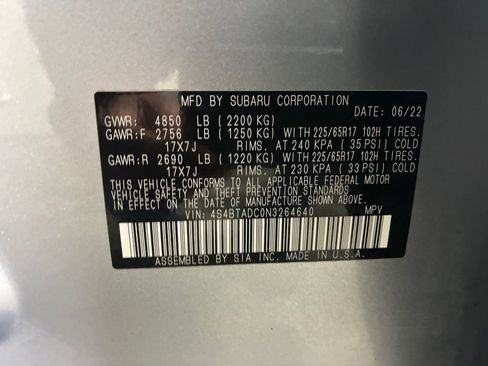 Used 2022 Subaru Outback Premium image 20