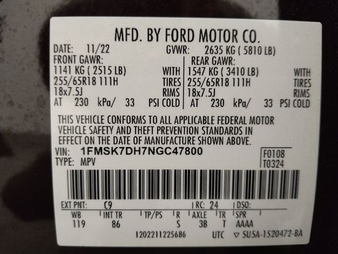Used 2022 Ford Explorer XLT RWD image 33