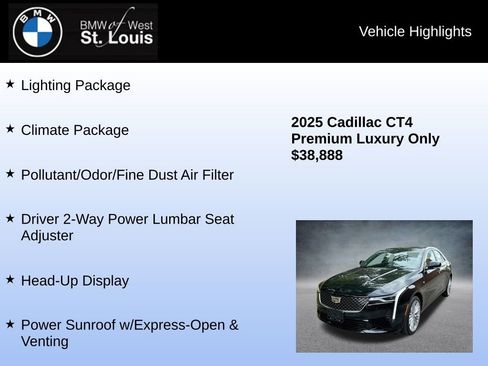 Used 2025 Cadillac CT4 Premium Luxury image 15
