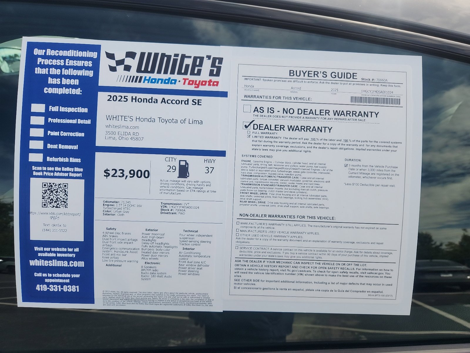 Used 2025 Honda Accord SE image 11