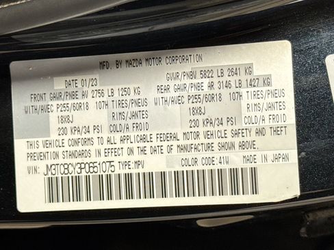 Certified 2023 MAZDA CX-9 Touring AWD/4WD image 30