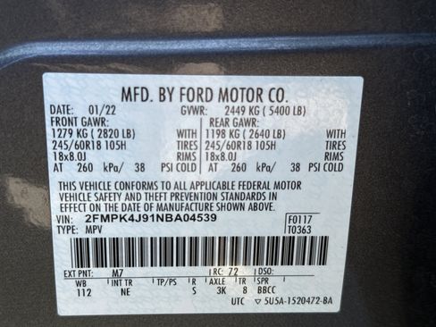 Certified 2022 Ford Edge SEL w/ Sport Appearance Package AWD/4WD image 32