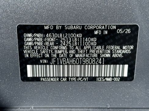 New 2026 Subaru WRX Premium AWD/4WD image 30