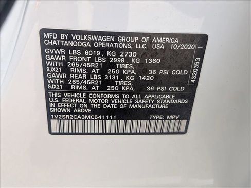Used 2021 Volkswagen Atlas SEL R-Line image 23