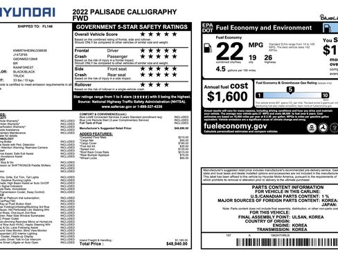 Used 2022 Hyundai Palisade Calligraphy FWD image 4