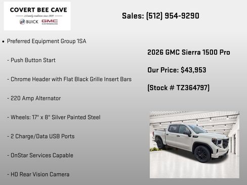 New 2026 GMC Sierra 1500 Pro w/ Graphite Edition RWD image 13