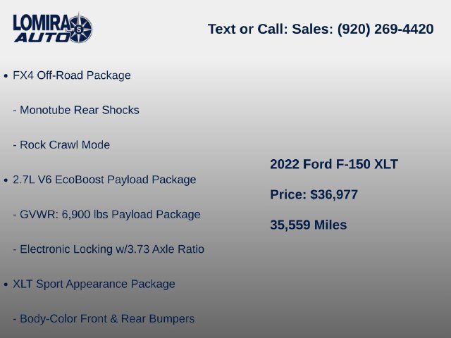 Used 2022 Ford F150 XLT w/ Equipment Group 302A High AWD/4WD image 10