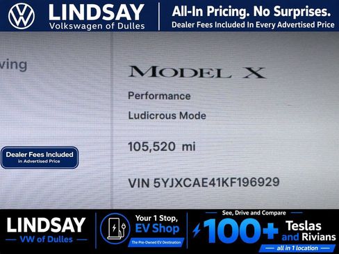 Used 2019 Tesla Model X Performance AWD/4WD image 28