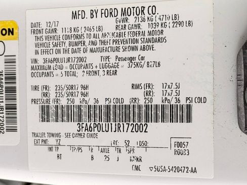 Used 2018 Ford Fusion SE w/ Equipment Group 602A FWD image 37