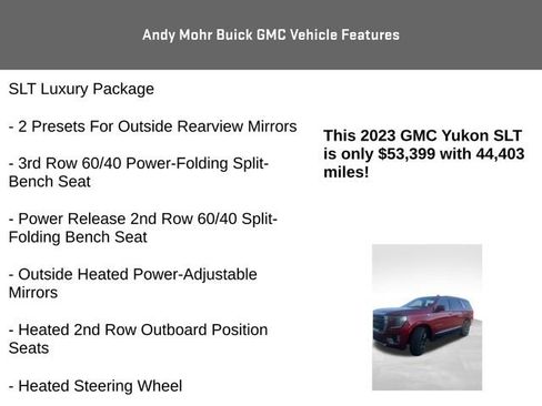 Used 2023 GMC Yukon SLT w/ SLT Premium Package image 13