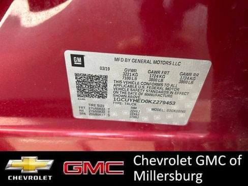 Used 2019 Chevrolet Silverado 1500 High Country w/ Technology Package AWD/4WD image 31