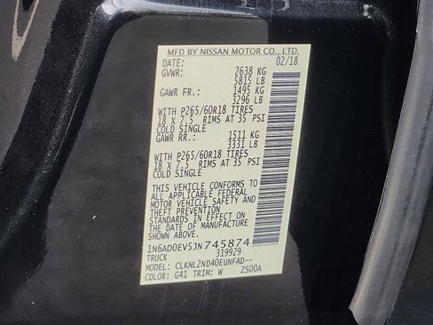 Used 2018 Nissan Frontier SV w/ Value Truck Package AWD/4WD image 26