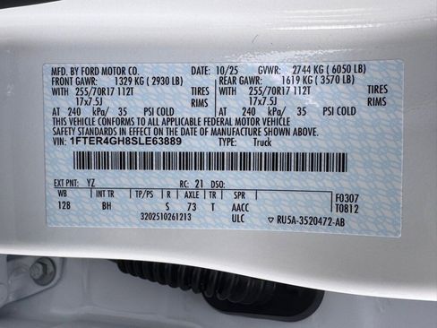 New 2025 Ford Ranger XLT w/ Equipment Group 301A High image 42