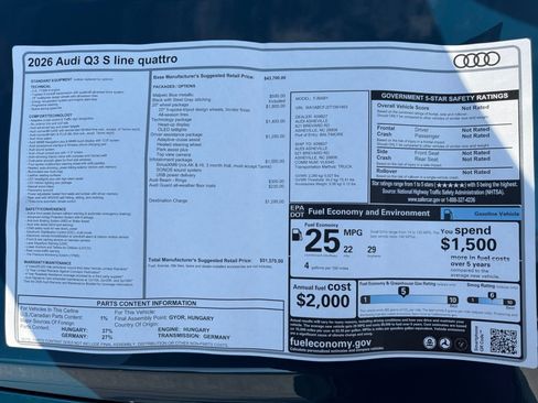 New 2026 Audi Q3 quattro 2.0T AWD/4WD image 32