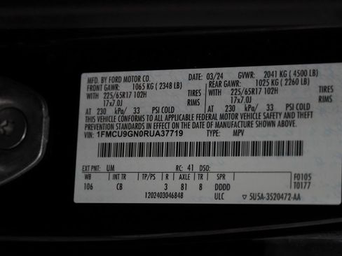 Used 2024 Ford Escape Active AWD/4WD image 44