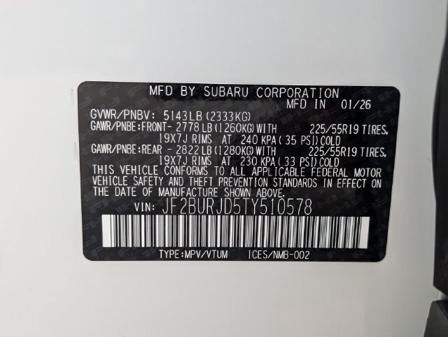 Certified 2026 Subaru Outback Touring XT AWD/4WD image 30