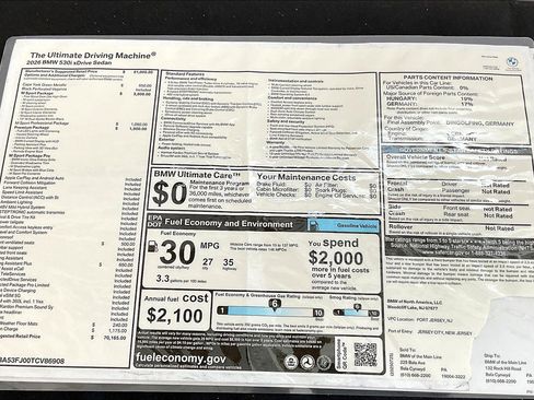 New 2026 BMW 530i xDrive w/ M Sport Package image 17