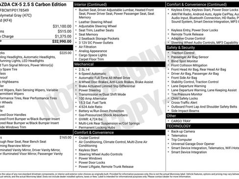 Used 2023 MAZDA CX-5 Carbon Edition image 32