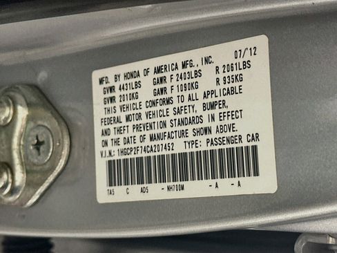 Used 2012 Honda Accord EX image 12