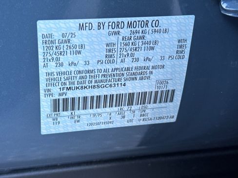 New 2025 Ford Explorer ST-Line w/ ST-Line Street Pack image 24