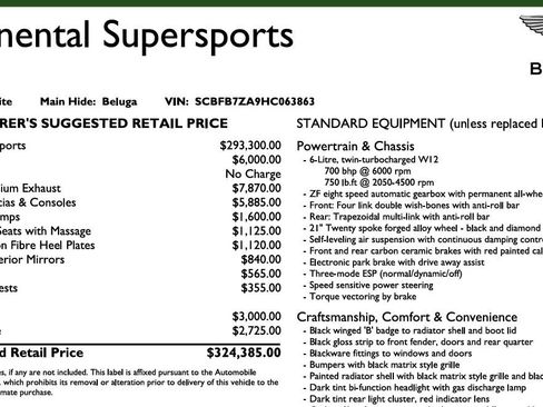 Used 2017 Bentley Continental GT Supersports image 6