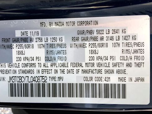Used 2020 MAZDA CX-9 Touring w/ Touring Premium Package AWD/4WD image 34