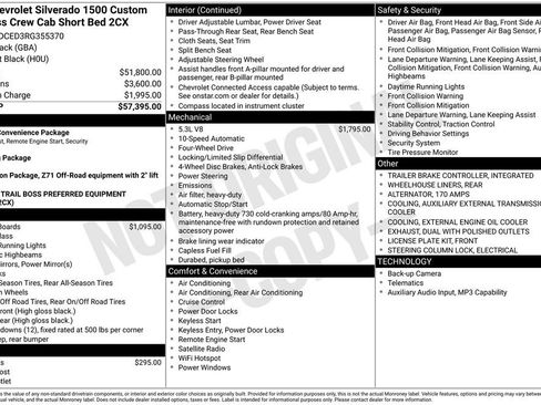 Used 2024 Chevrolet Silverado 1500 Custom Trail Boss AWD/4WD image 10