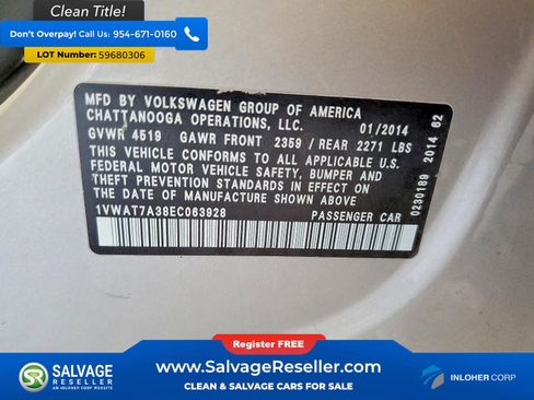 Used 2014 Volkswagen Passat 1.8T S FWD image 16