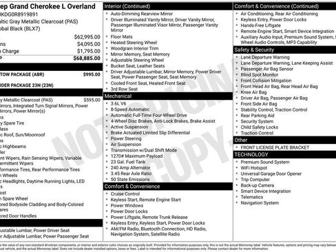 Used 2024 Jeep Grand Cherokee L Overland w/ Trailer Tow Package image 6