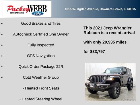 Used 2021 Jeep Wrangler Rubicon image 11