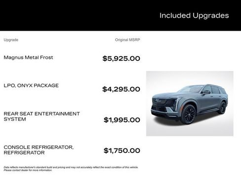 New 2026 Cadillac Escalade IQL Sport 2 w/ LPO, ONYX Package AWD/4WD image 3
