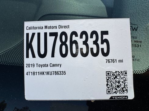 Used 2019 Toyota Camry SE w/ Carpet Mat Package FWD image 19