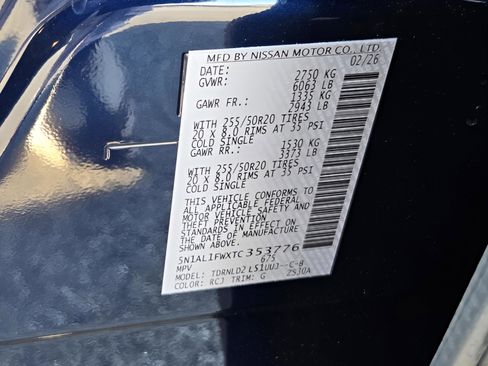 New 2026 INFINITI QX60 Sport w/ Dark Cargo Package AWD/4WD image 13