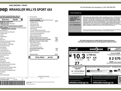 Used 2023 Jeep Wrangler Sport AWD/4WD image 4