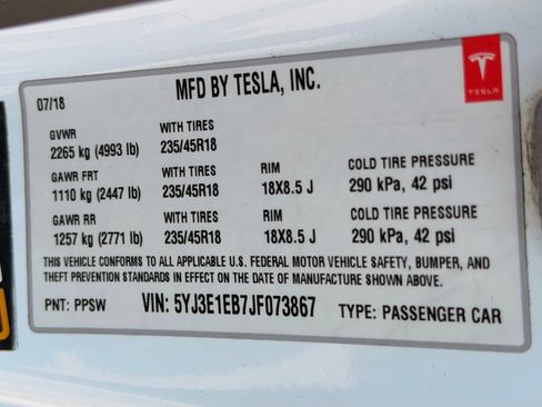 Used 2018 Tesla Model 3 Performance AWD/4WD image 48