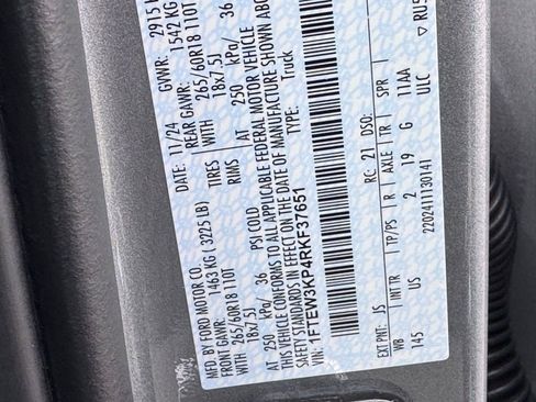 Used 2024 Ford F150 XLT w/ Equipment Group 302A MID image 53