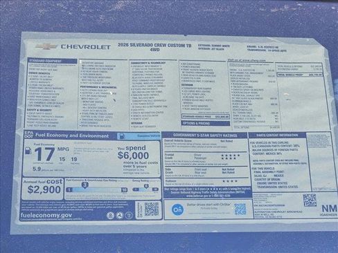 New 2026 Chevrolet Silverado 1500 Custom Trail Boss w/ Dark Appearance Package AWD/4WD image 16