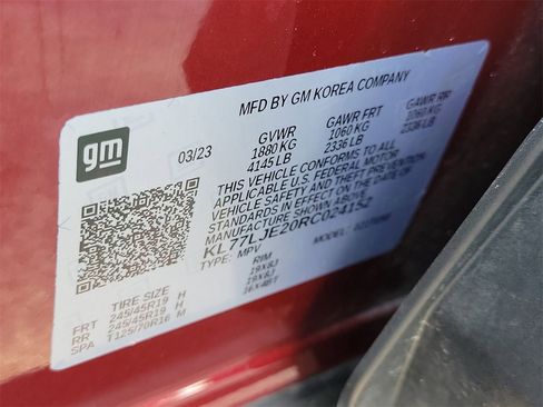 Certified 2024 Chevrolet Trax RS w/ Sunroof Package image 33