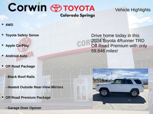 Used 2024 Toyota 4Runner TRD Off-Road Premium AWD/4WD image 6