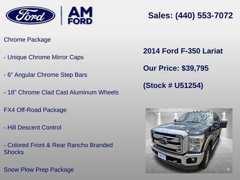 Used 2014 Ford F350 Lariat w/ Lariat Ultimate Package AWD/4WD image 6