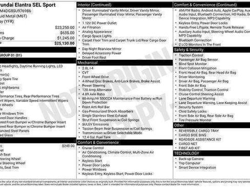 New 2025 Hyundai Elantra Sport FWD image 32