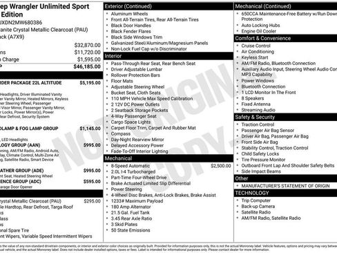 Used 2021 Jeep Wrangler Unlimited Sport image 4