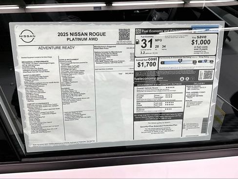 New 2025 Nissan Rogue Platinum AWD/4WD image 39