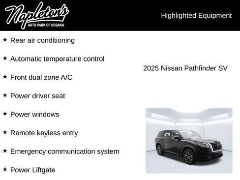 Used 2025 Nissan Pathfinder SV FWD image 2
