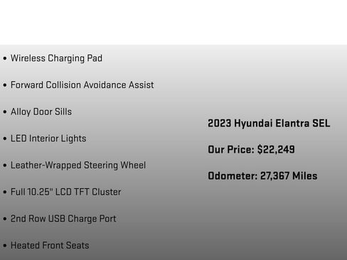 Used 2023 Hyundai Elantra SEL w/ Convenience Package FWD image 18